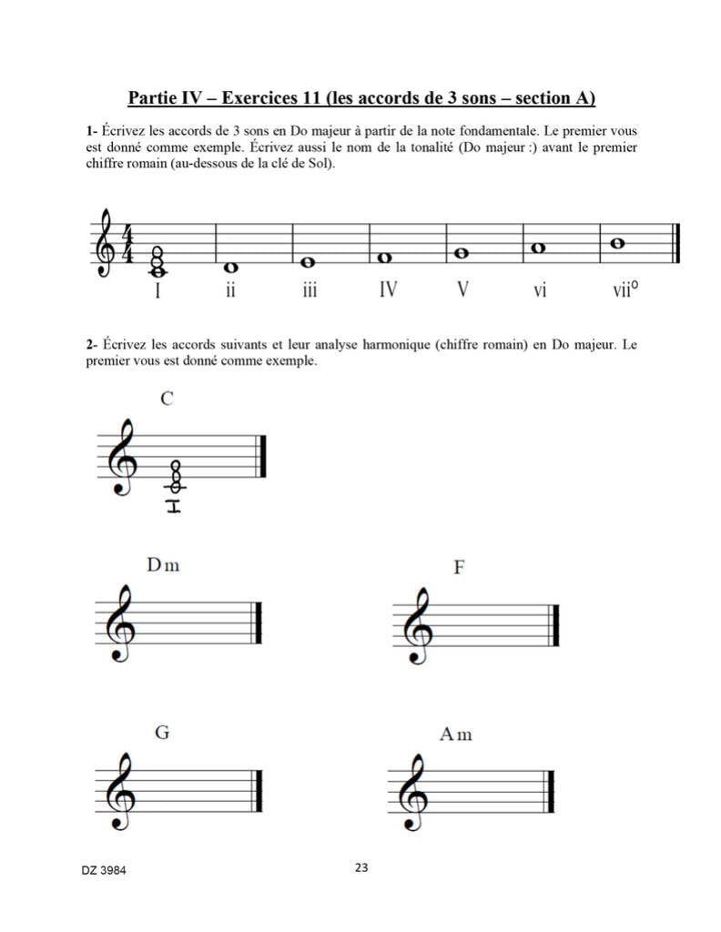 La Méthode Coe De Théorie Musicale, Partie 4